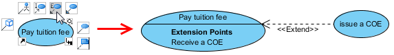 Create an extend relationship