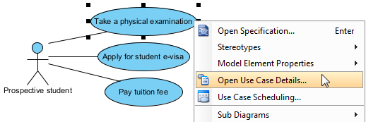 Select Open Use Case Details...