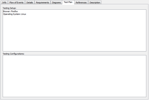 Test Plan of use case