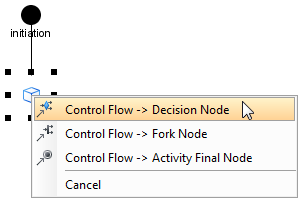 Create decision node