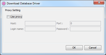 Download JDBC proxy setting