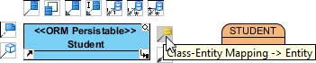 To map from class to entity