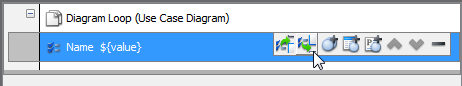 To add a property value below an existing one