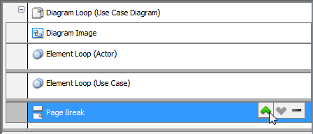 Repositioning a page break