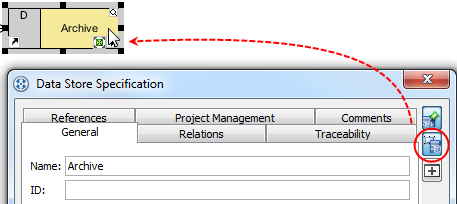 Click data store