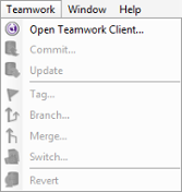 The Teamwork menu