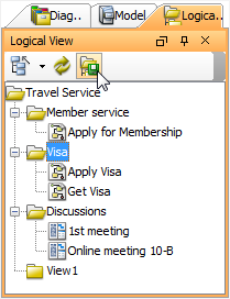 Click Set Logical View Structure as Default button