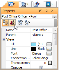 Click Alphabetical View button
