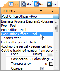 Select Post Office Officer - Pool from drop-down menu