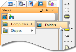 Select Folders from the pop-up menu
