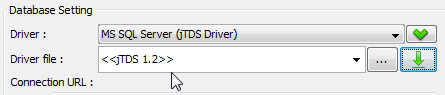 Downloaded JDBC driver