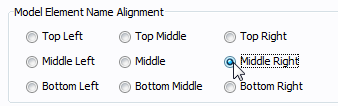 Check an alignment option in the Options dialog box