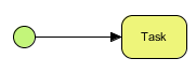 Two shapes are connected