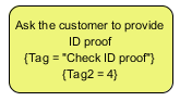 Tagged values are shown