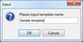 Enter template name