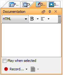 Documentation pane