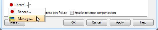 Click Manage... button