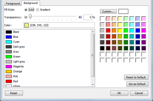 Background tab