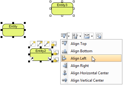 Select Align Left on resources