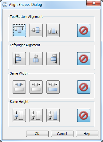 Align Shapes Dialog