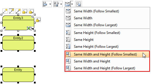 Resize through grouping resources