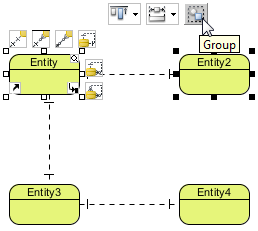 Group through resource icon Group