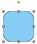 Freehand shape created