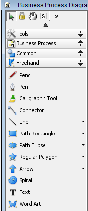 Freehand toolbar interface