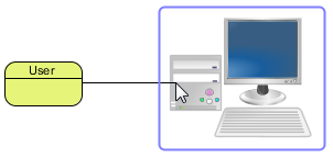 Connect two shapes