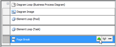 Repositioning a page break