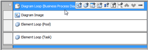 Selecting the loop for adding a page break