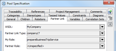 Partner link of pool