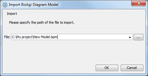 Specify BizAgi model path