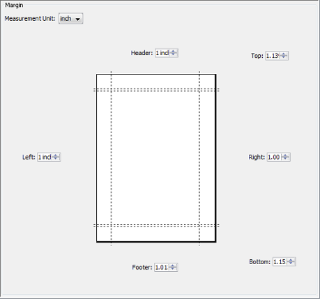 Adjusting margins