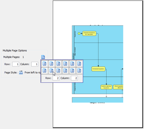 Select multiple pages