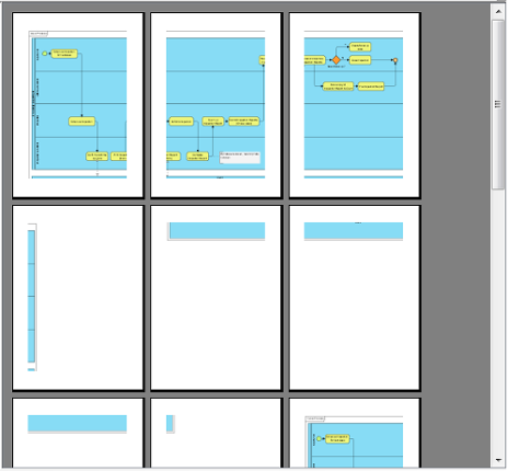 Preview in paper base layout