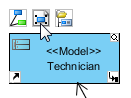 Open view of model node