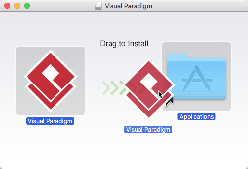 To install Visual Paradigm in Applications folder