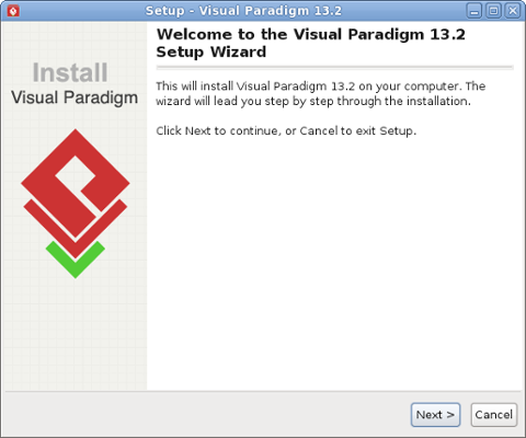 Visual Paradigm welcome screen