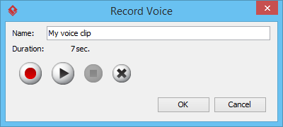 Name voice clip