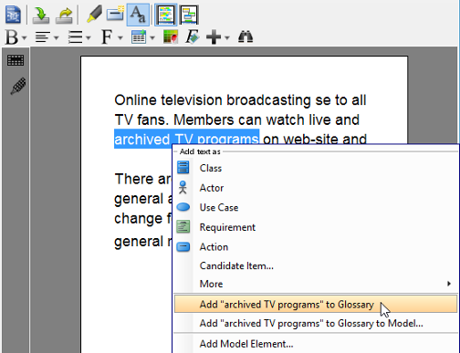 Add "archived TV programs" to Glossary