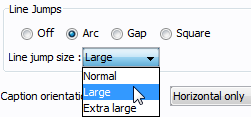 select Large from the drop-down menu