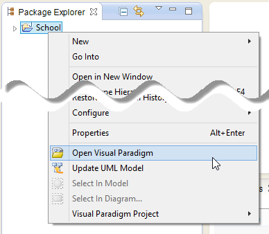 Open Visual Paradigm from Java project