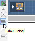 Create a label by selecting it from the diagram toolbar