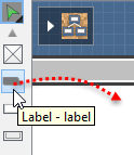 Create a Label with drag-and-drop
