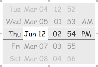 Editing the date in a date picker
