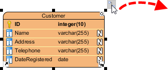 Split table using resource-centric interface