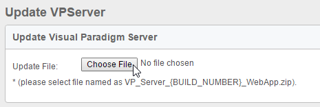 To select the WebApp package of VP Server
