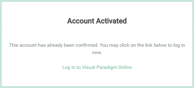 VP Online account activated