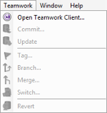 The Teamwork menu